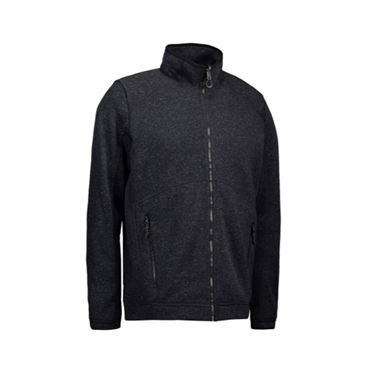 Id Fleece Jakke 0847 Grå Melange-2xl - Billede 2