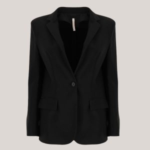 JV96 black blazer jacket, sort blazer til slankebuksen