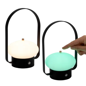 Securit® BARCELONA LED bordlampe, hvid/grøn