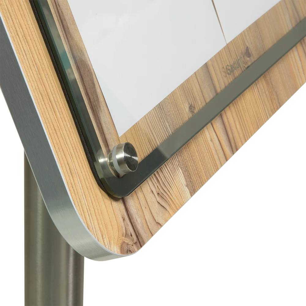 Securit® GLASS STAR Informationsdisplay 4xA4, eg - Billede 5