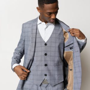 Storm XO blazer – Navy/Khaki Check